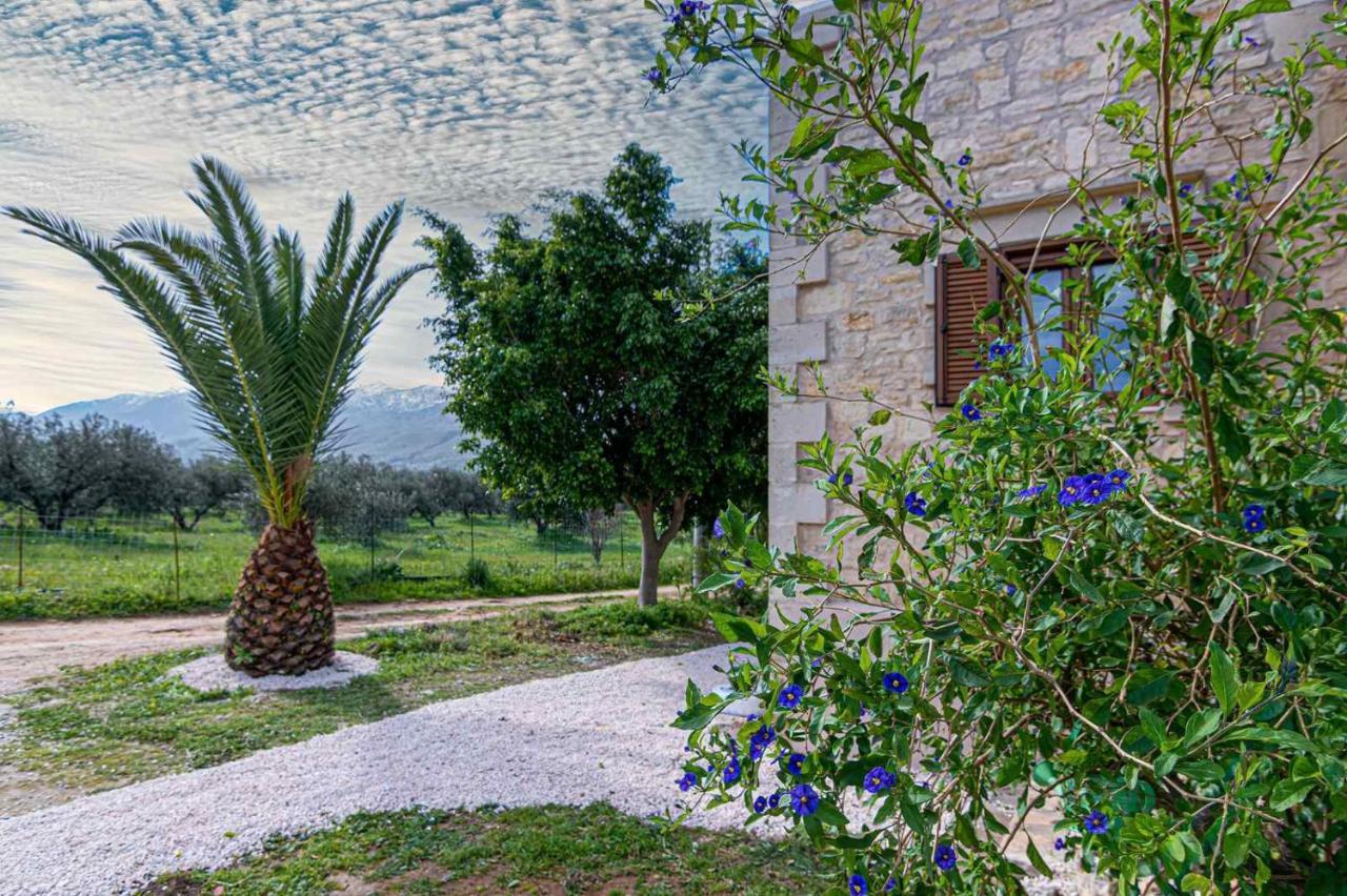 Stone Villa Halepa With Panoramic View. Neon Khorion  Eksteriør billede